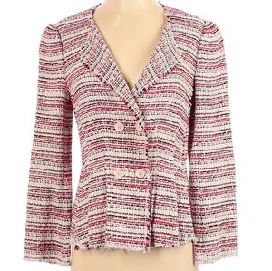 Gorgeous Rebecca Taylor Tweed Pink/White Jacket 4